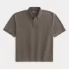 Koszulka polo Boxy Crop Washed Koszulka polo Boxy Crop Washed