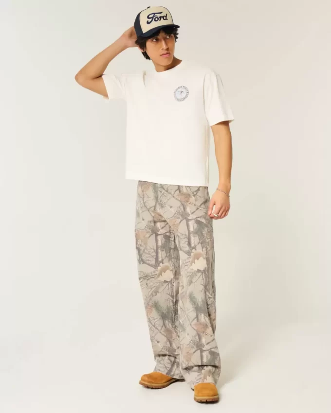 Koszulka z grafiką Boxy Crop Looney Tunes Taz