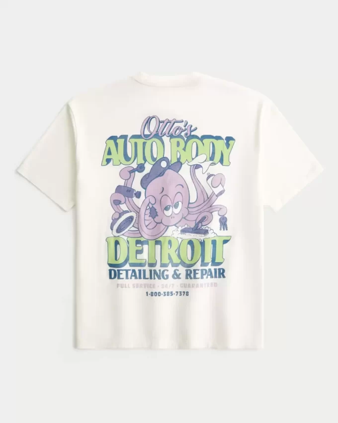 Koszulka z grafiką Boxy’ego Otto’a z nadwoziem samochodowym