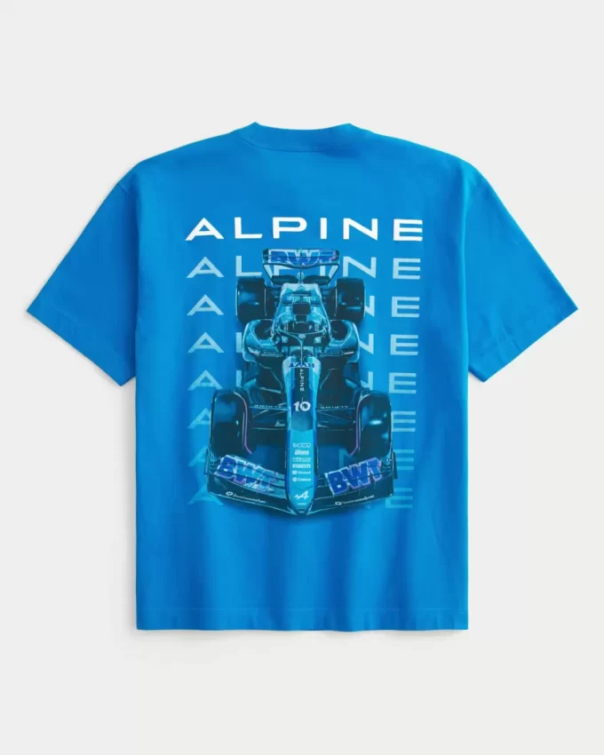 Koszulka z grafiką Boxy Heavyweight BWT Alpine F1 Team