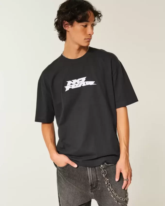 Koszulka z grafiką Boxy Heavyweight No Fear