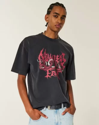 Koszulka z grafiką Boxy Heavyweight Nowhere Fast