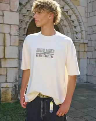 Koszulka z grafiką Boxy Heavyweight Outer Banks