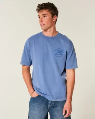 Koszulka z grafiką Boxy Heavyweight South Padre Island