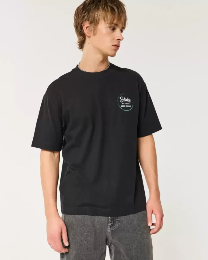 Koszulka z grafiką Boxy Heavyweight Stake F1 Team Kick Sauber