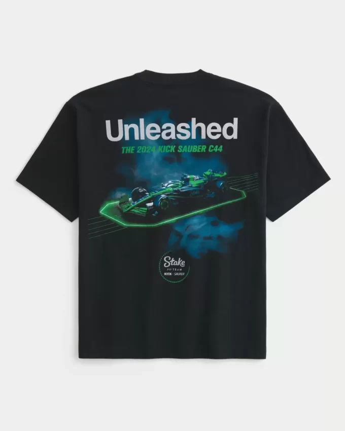 Koszulka z grafiką Boxy Heavyweight Stake F1 Team Kick Sauber