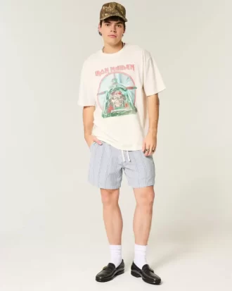 Koszulka z grafiką Boxy Iron Maiden