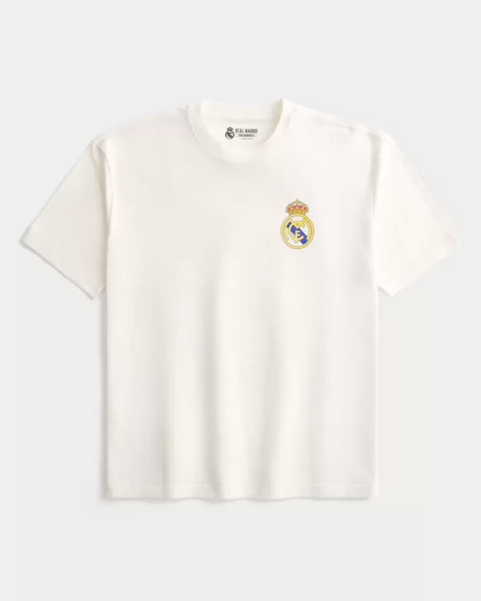 Koszulka z grafiką Boxy Real Madryt CF