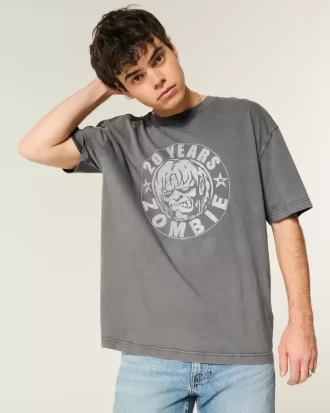 Koszulka z grafiką Boxy Rob Zombie