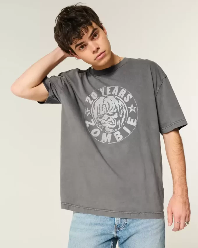 Koszulka z grafiką Boxy Rob Zombie