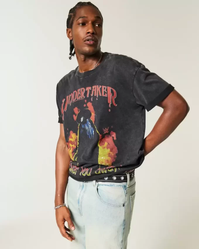 Koszulka z grafiką Boxy Undertaker Koszulka z grafiką Boxy Undertaker