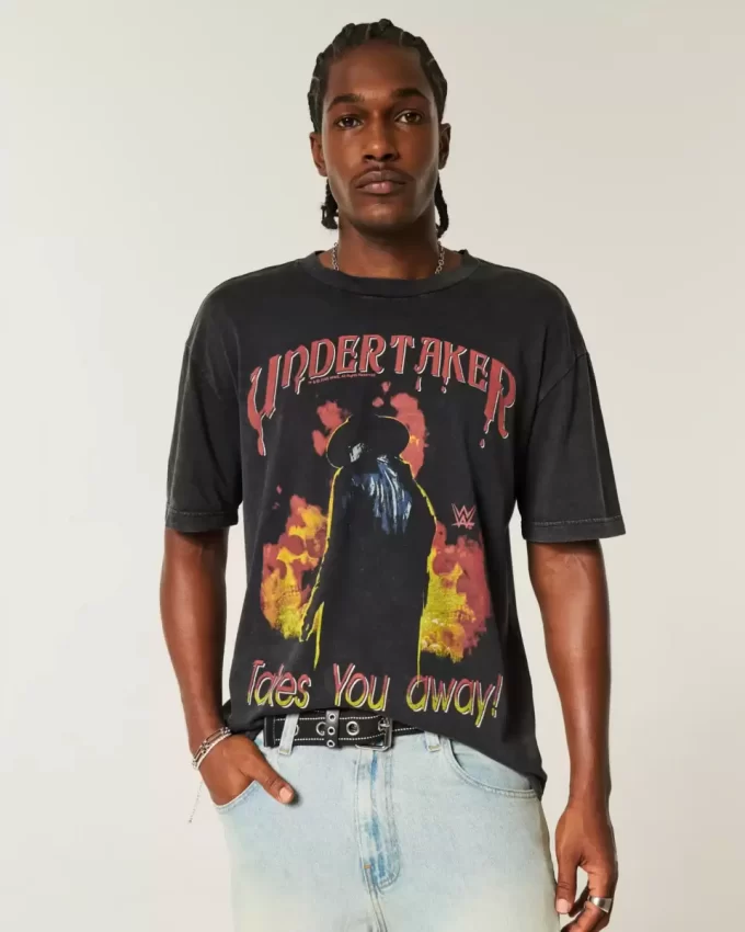 Koszulka z grafiką Boxy Undertaker Koszulka z grafiką Boxy Undertaker