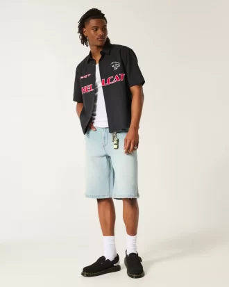 Koszulka z krótkim rękawem i grafiką Dodge Hellcat w stylu boxy