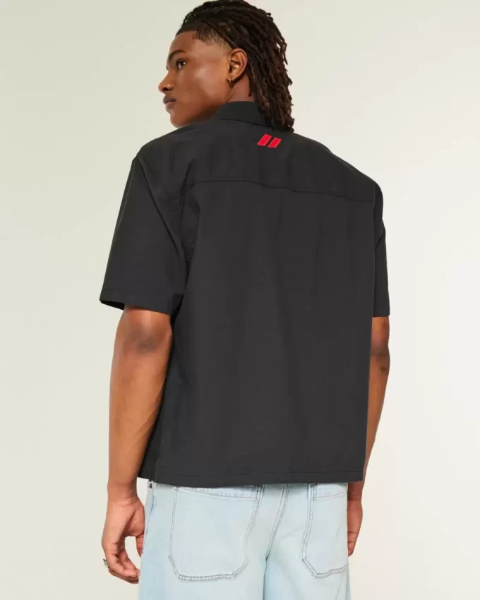 Koszulka z krótkim rękawem i grafiką Dodge Hellcat w stylu boxy