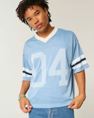 Koszulka z nadrukiem Boxy Crop Number