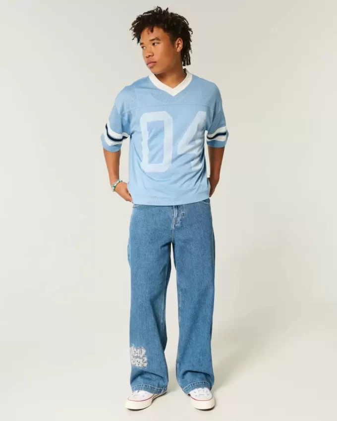 Koszulka z nadrukiem Boxy Crop Number