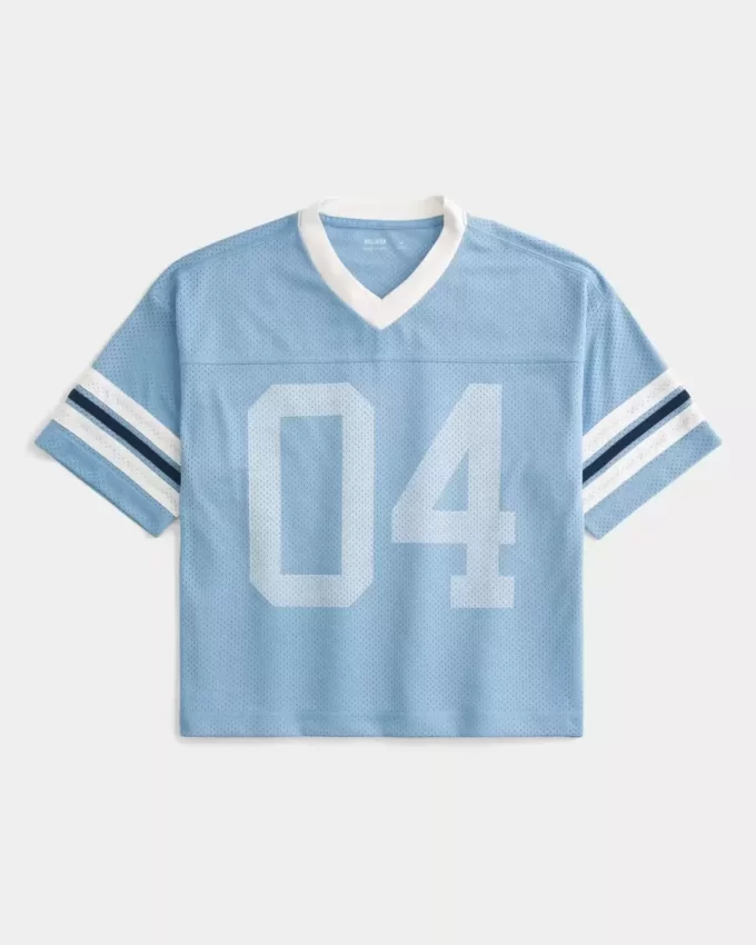 Koszulka z nadrukiem Boxy Crop Number