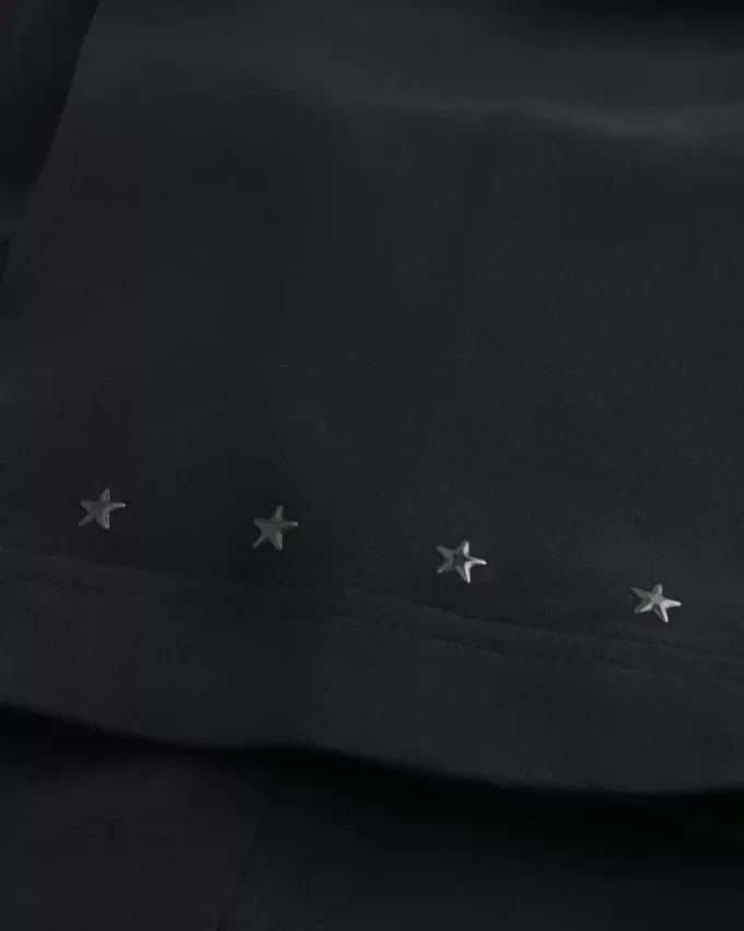 Koszulka z okrągłym dekoltem i zdobioną gwiazdą w stylu Boxy Heavyweight