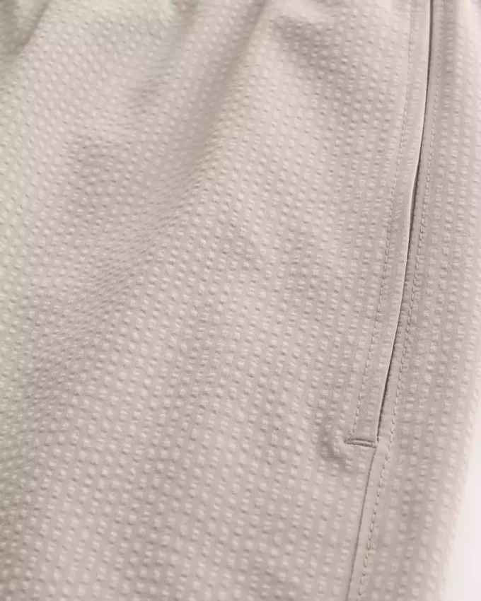 Kąpielówki do połowy uda z seersuckeru