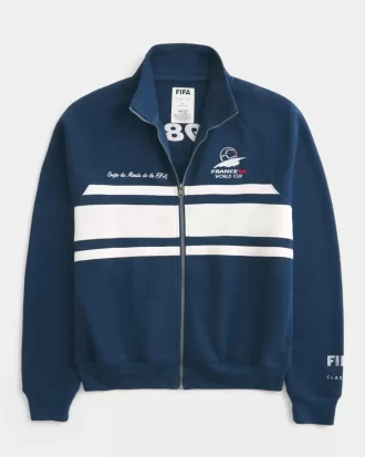 Kurtka dresowa z polaru z grafiką na Mistrzostwa Świata FIFA we Francji w 1998 r.