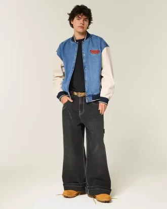 Kurtka jeansowa z grafiką Looney Tunes