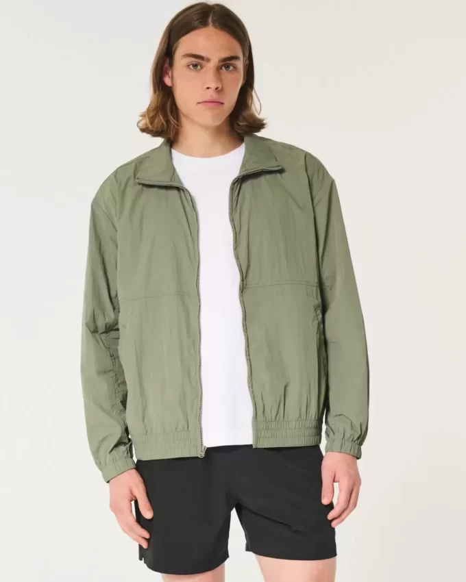 Kurtka nylonowa zapinana na zamek