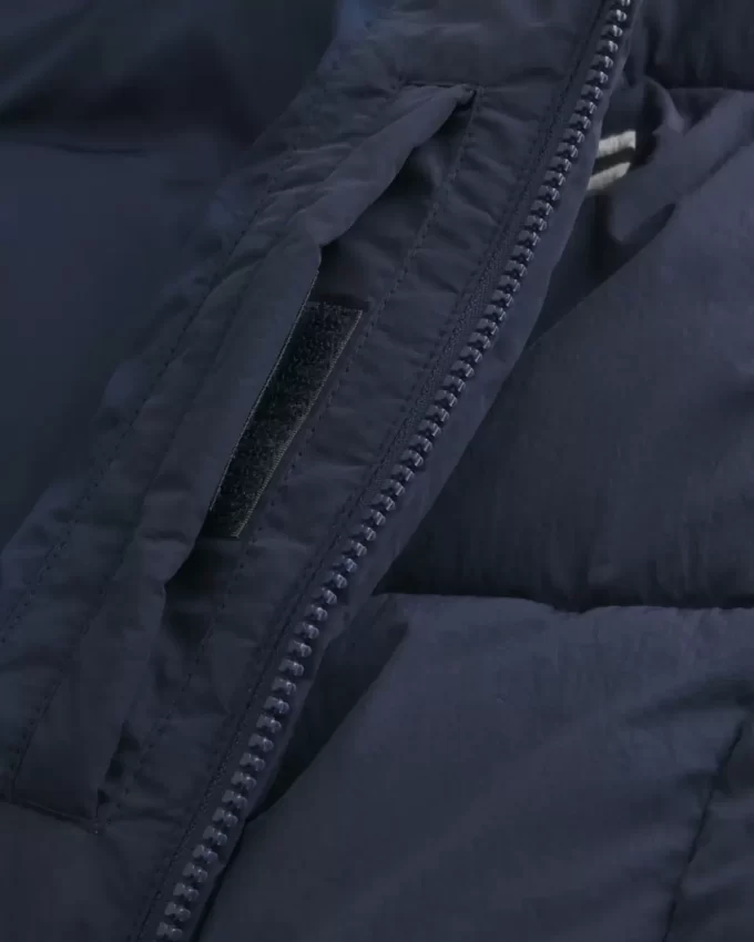 Kurtka puchowa z kapturem i grafiką Motorsports