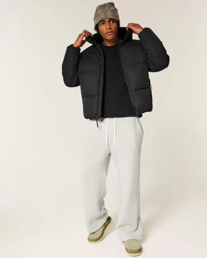 Kurtka puchowa z podszewką ze sztucznego futra