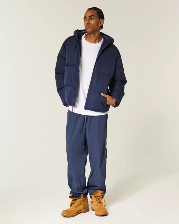 Kurtka puchowa z podszewką ze sztucznego futra