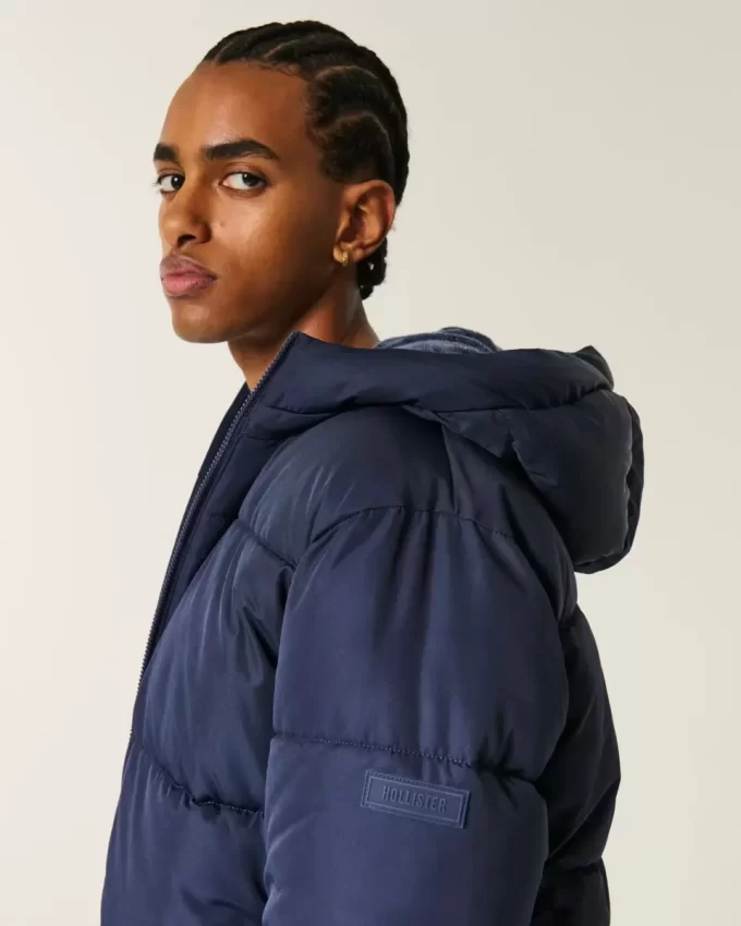 Kurtka puchowa z podszewką ze sztucznego futra