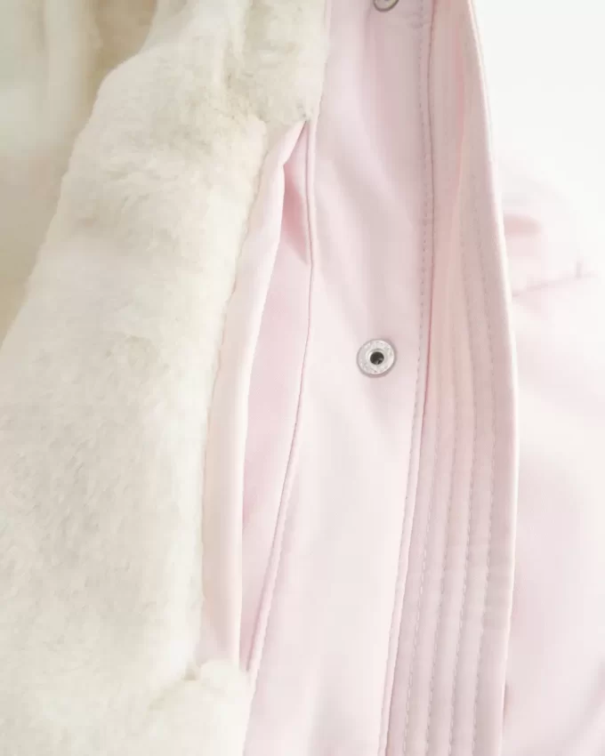 Kurtka puchowa z podszewką ze sztucznego futra