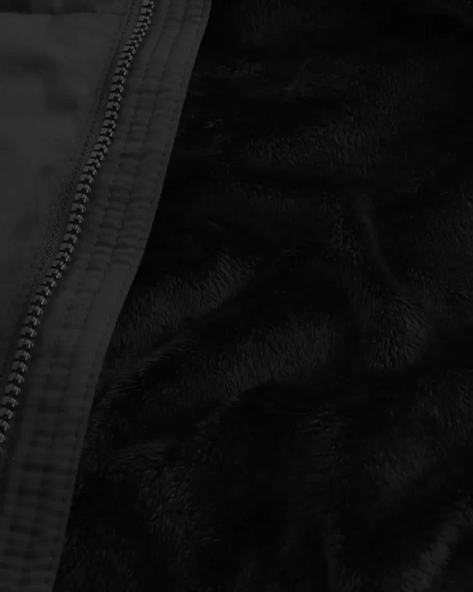 Kurtka puchowa z podszewką ze sztucznego futra