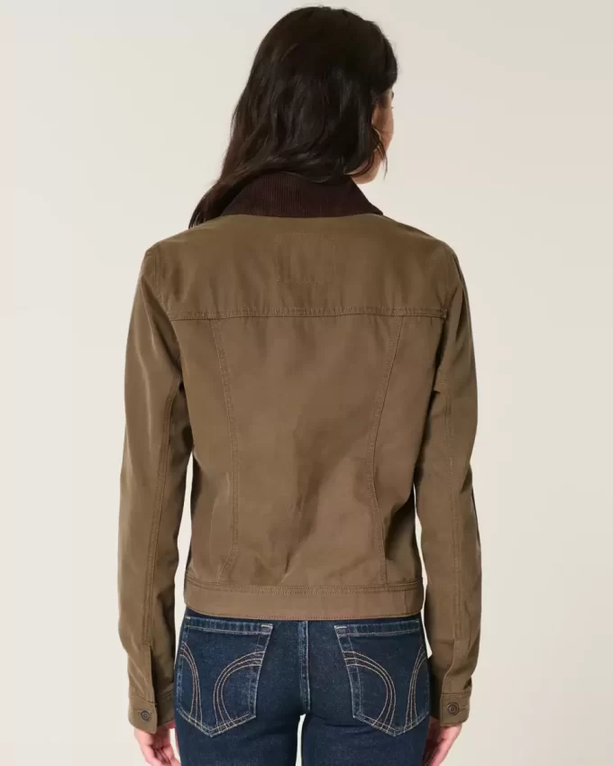 Kurtka z twillu zapinana na zamek