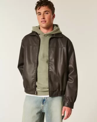 Kurtka ze sztucznej skóry