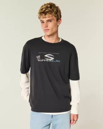 Kwadratowa koszulka z grafiką WWE SummerSlam Kwadratowa koszulka z grafiką WWE SummerSlam