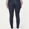 Legginsy Curvy High-Rise Ripped Dark Wash Jean