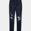 Legginsy Curvy High-Rise Ripped Dark Wash Jean