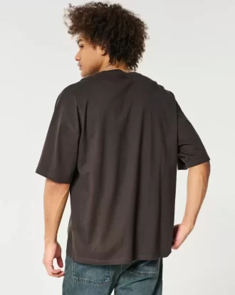 Luźna bawełniana koszulka z okrągłym dekoltem Luźna bawełniana koszulka z okrągłym dekoltem