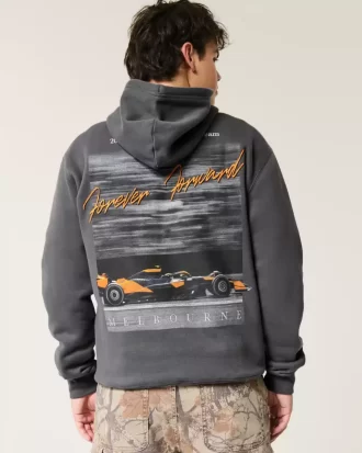 Luźna bluza z kapturem McLaren Forever Forward z grafiką Luźna bluza z kapturem McLaren Forever Forward z grafiką