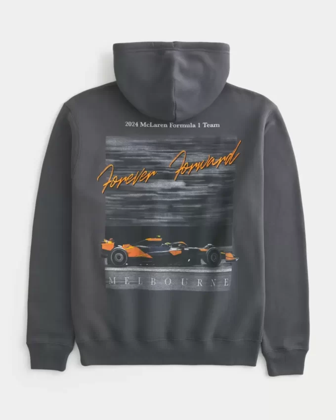 Luźna bluza z kapturem McLaren Forever Forward z grafiką Luźna bluza z kapturem McLaren Forever Forward z grafiką