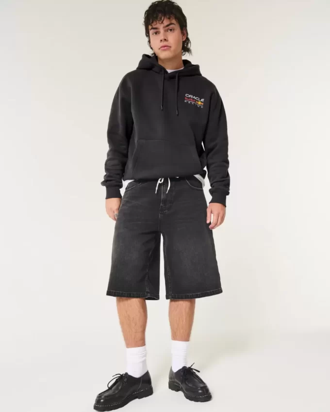 Luźna bluza z kapturem Oracle Red Bull Racing z grafiką