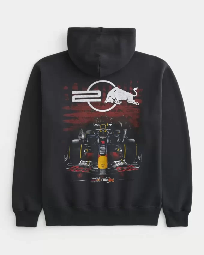 Luźna bluza z kapturem Oracle Red Bull Racing z grafiką