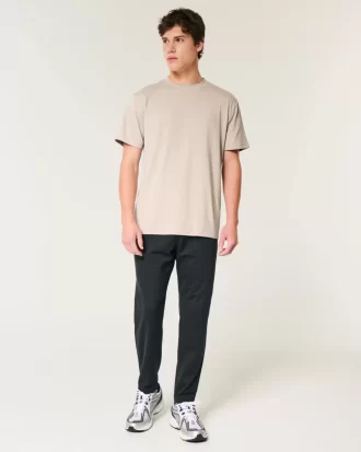 Luźna, elastyczna koszulka z okrągłym dekoltem