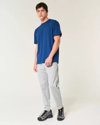 Luźna, elastyczna koszulka z okrągłym dekoltem