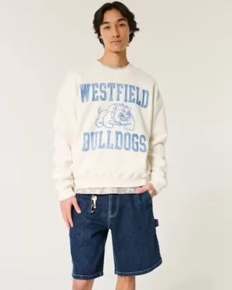 Luźne dżinsowe szorty malarskie