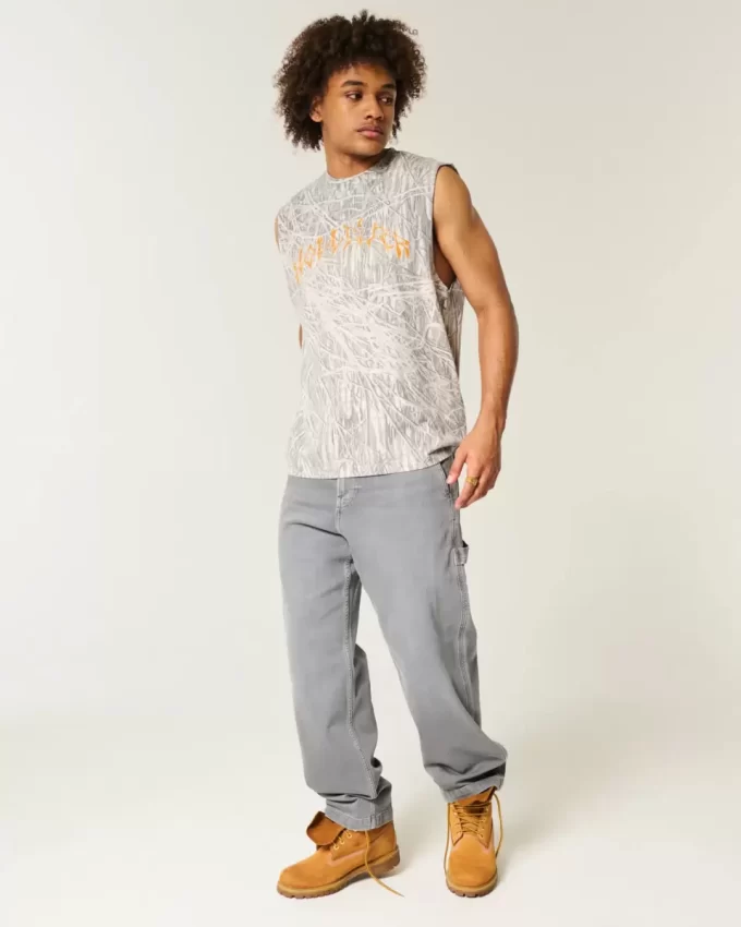 Luźne dżinsy malarskie