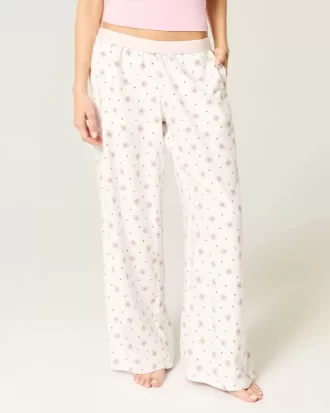 Luźne flanelowe spodnie