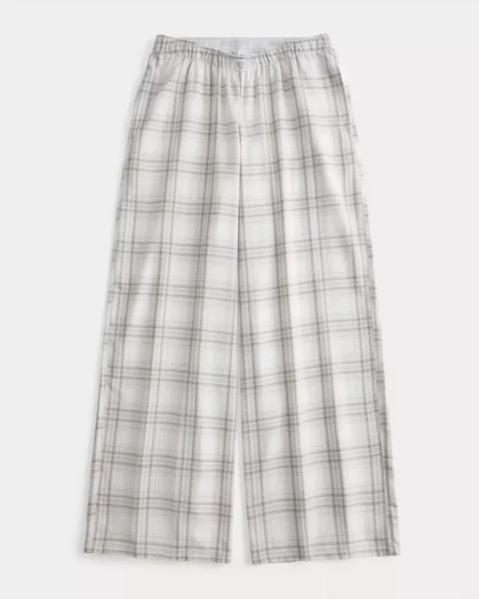 Luźne flanelowe spodnie Luźne flanelowe spodnie