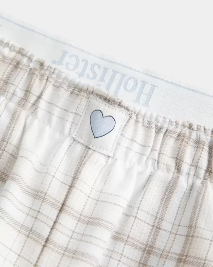 Luźne flanelowe spodnie Luźne flanelowe spodnie