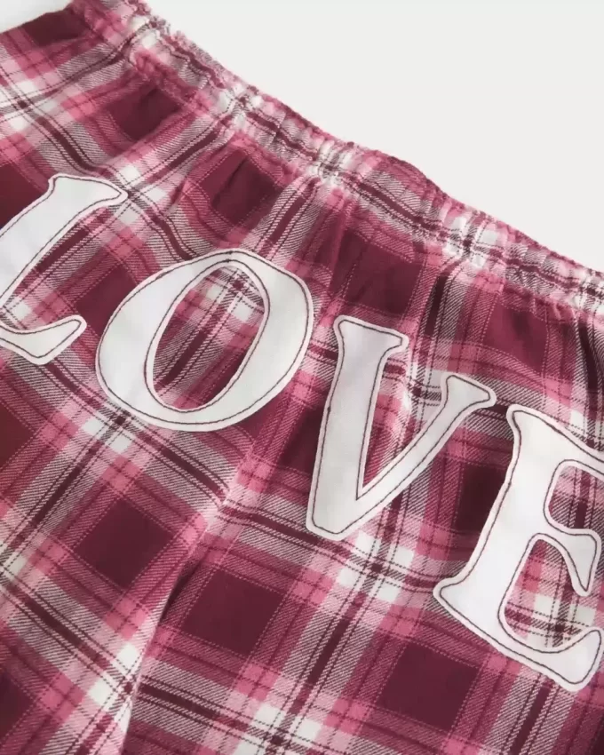 Luźne flanelowe spodnie Luźne flanelowe spodnie